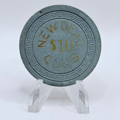 New Deal Club Casino Elko Nevada 1940 $10 Casino Chip V3148
