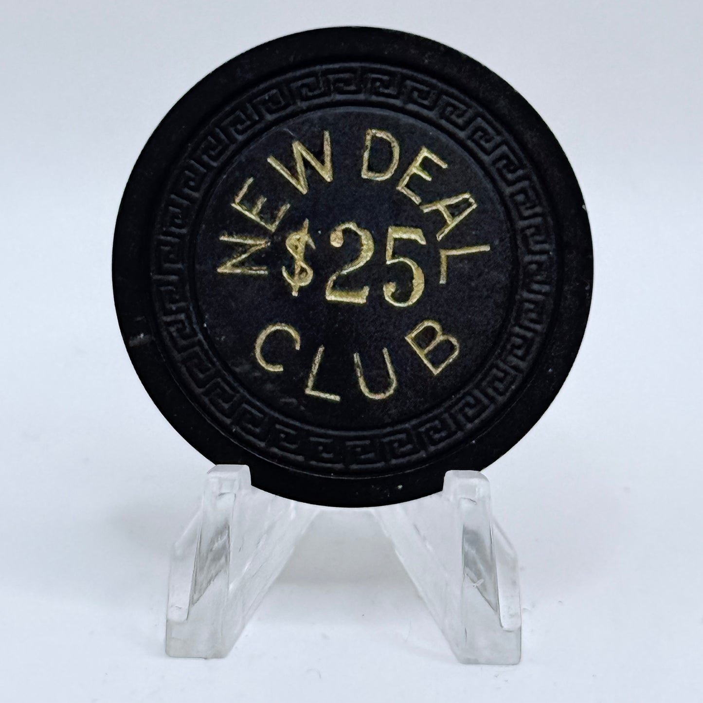 New Deal Club Casino Elko Nevada 1940's $25 Casino Chip V1188