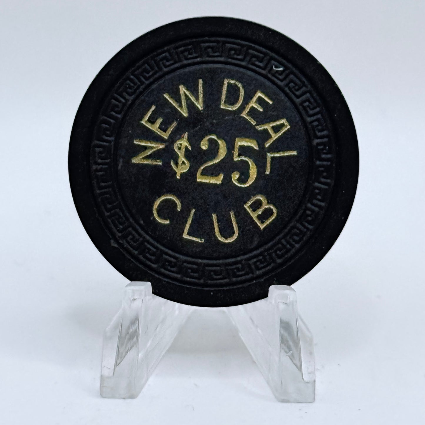 New Deal Club Casino Elko Nevada 1940's $25 Casino Chip V1188