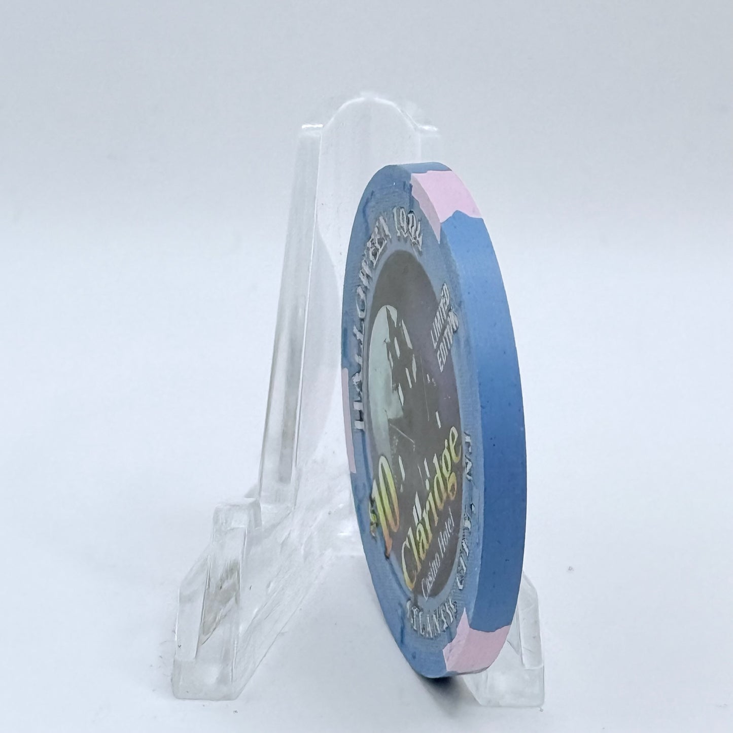 Claridge Atlantic City New Jersey 1999 'Halloween' LE $10 Casino Chip