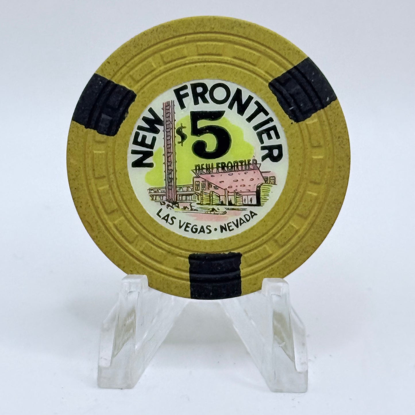 New Frontier Las Vegas Nevada 1955 $5 Casino Chip N1674