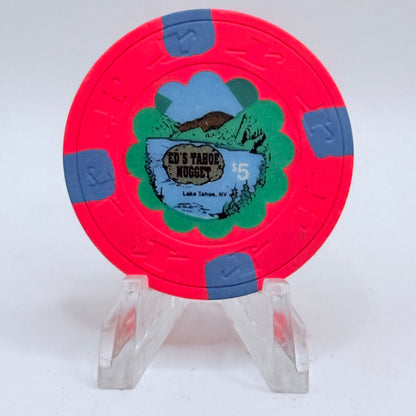 Nugget "Ed's Tahoe" Lake Tahoe Nevada 1991 $5 Chip N6201.S