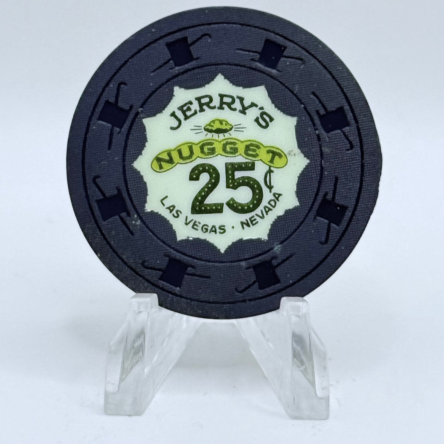 Nugget "Jerry’s" Las Vegas Nevada 1960's $.25 Chip N1974