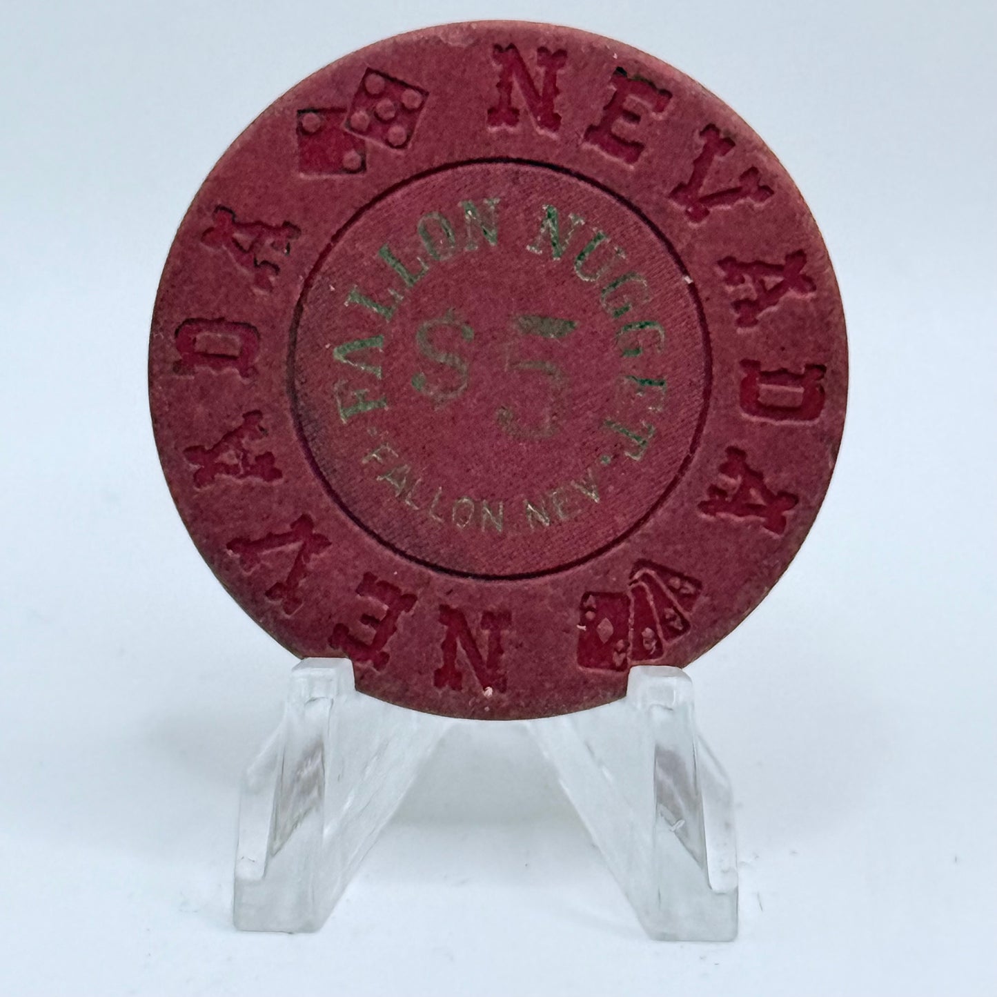 Fallon Nugget Fallon Nevada 1970 $5 Casino Chip N6046