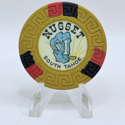 South Tahoe Nugget Stateline Nevada 1965 $1 Casino Chip N5394