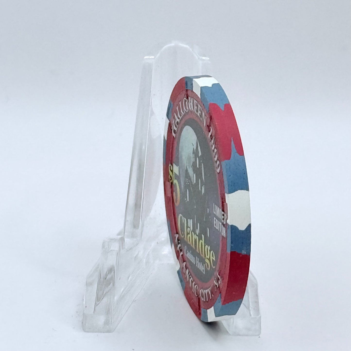 Claridge Atlantic City New Jersey 1999 'Halloween' LE $5 Casino Chip