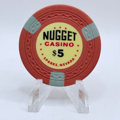 Sparks Nugget Sparks Nevada 1950s $5 Casino Chip N5396