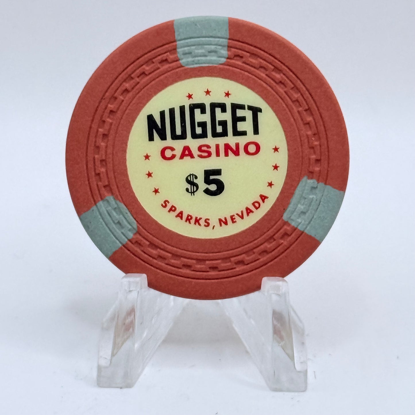 Sparks Nugget Sparks Nevada 1950s $5 Casino Chip N5396