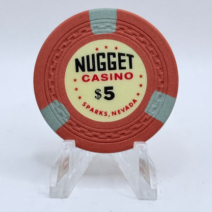 Sparks Nugget Sparks Nevada 1950s $5 Casino Chip N5396