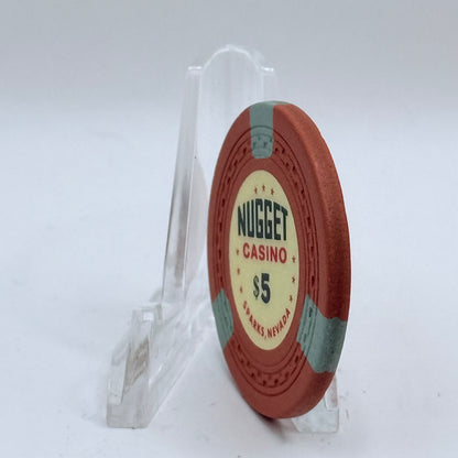 Sparks Nugget Sparks Nevada 1950s $5 Casino Chip N5396