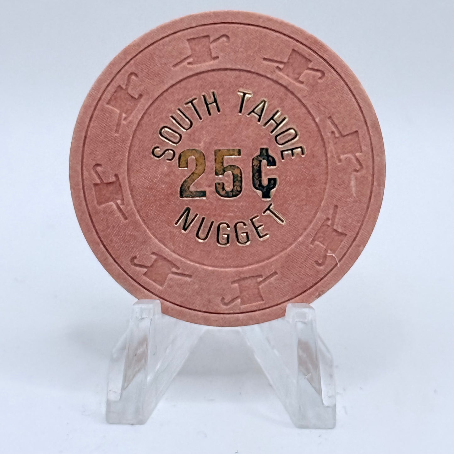South Tahoe Nugget Stateline Nevada 1978 $0.25 Casino Chip N3084
