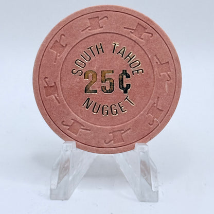 South Tahoe Nugget Stateline Nevada 1978 $0.25 Casino Chip N3084