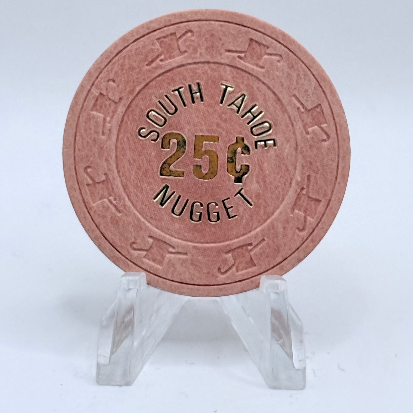 South Tahoe Nugget Stateline Nevada 1978 $0.25 Casino Chip N3084