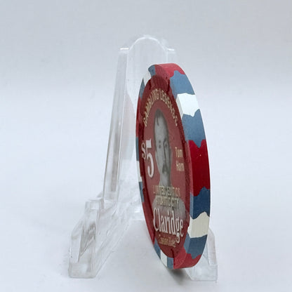 Claridge Atlantic City New Jersey 'Gambling Legends Tom Horn' LE $5 Casino Chip