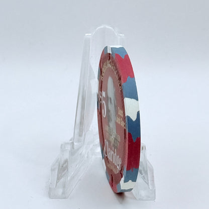 Claridge Atlantic City New Jersey 'Gambling Legends, Dutch Jack Goetz' LE $5 Casino Chip