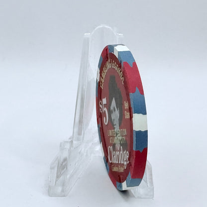 Claridge Atlantic City New Jersey 'Gambling Legends, Bell Starr' LE $5 Casino Chip