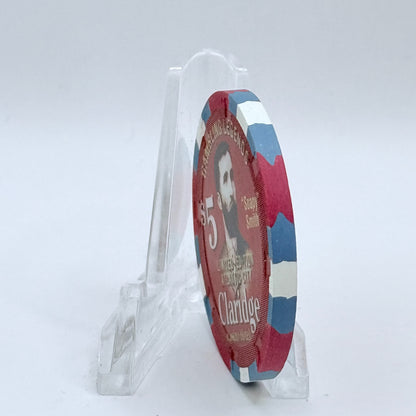 Claridge Atlantic City New Jersey 'Gambling Legends, 'Soapy' Smith' LE $5 Casino Chip