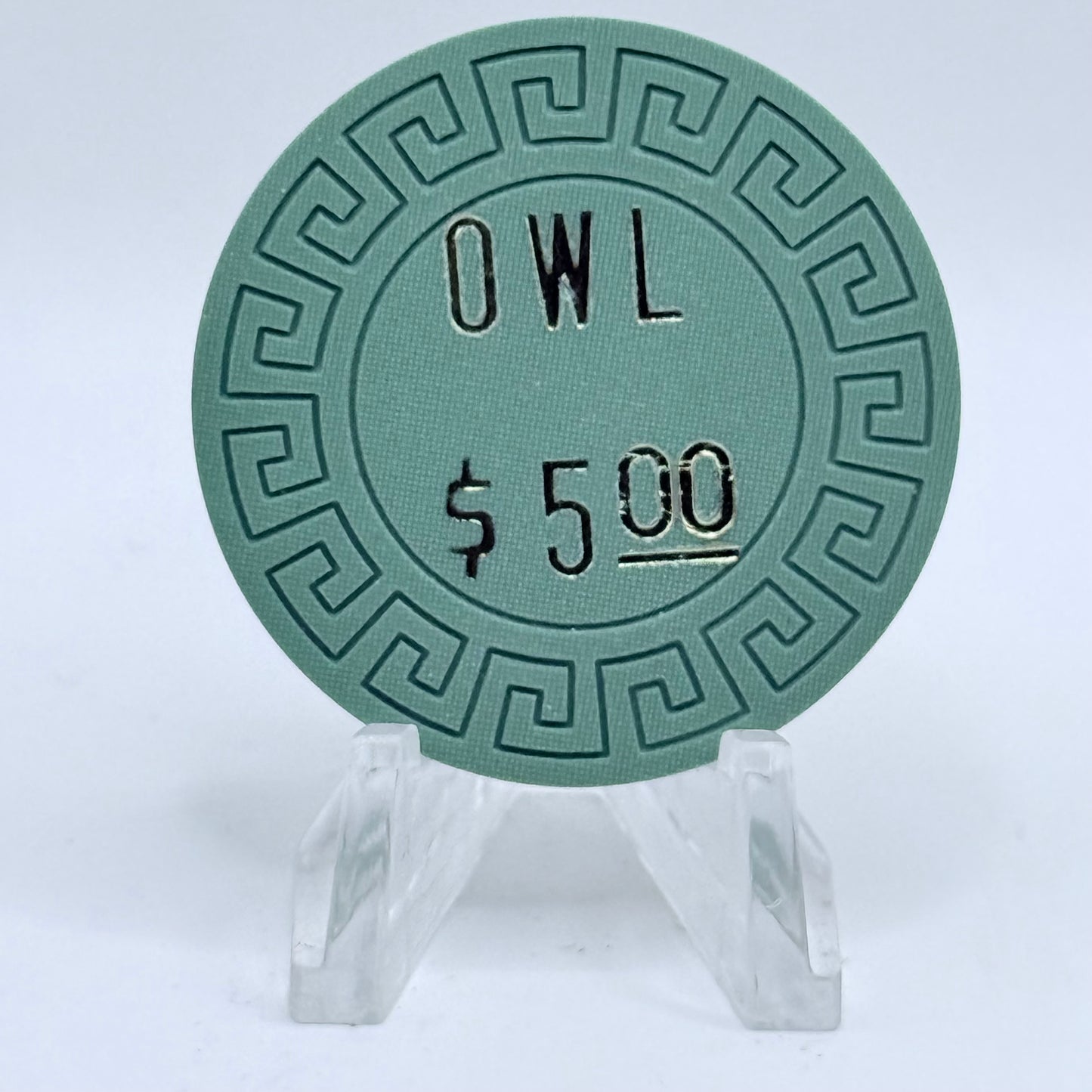 Owl Club Battle Mountain Nevada 1970's $5 Casino Chip V1273