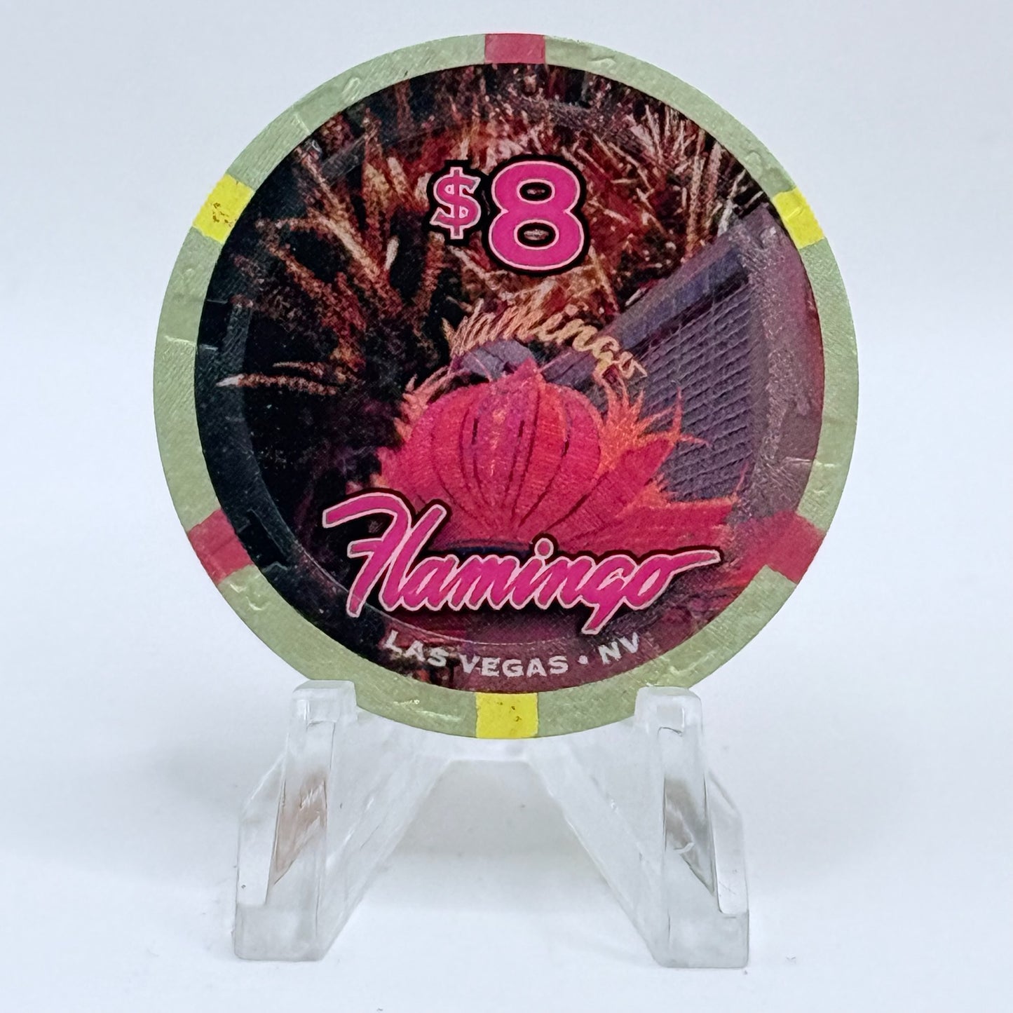 Flamingo Hotel & Casino Las Vegas Nevada 2010 'Year Of The Tiger' LE $8 Casino Chip E9514