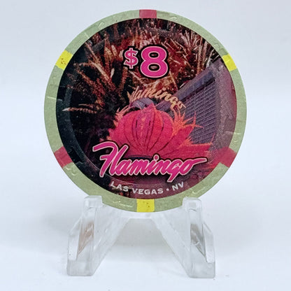 Flamingo Hotel & Casino Las Vegas Nevada 2010 'Year Of The Tiger' LE $8 Casino Chip E9514