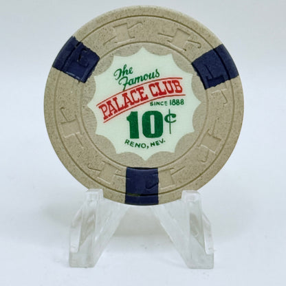 Palace Club Reno Nevada 1960s $0.10 Casino Chip N7760