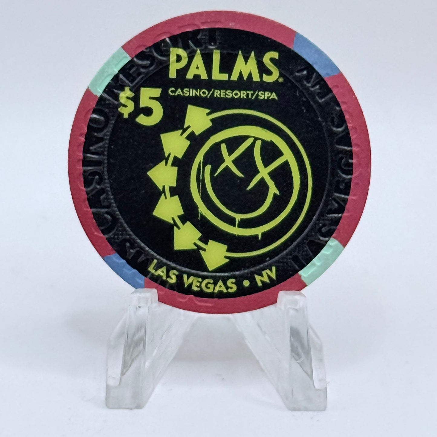 Palms Casino Resort Las Vegas Nevada 2018 "Blink-182" $5 Chip