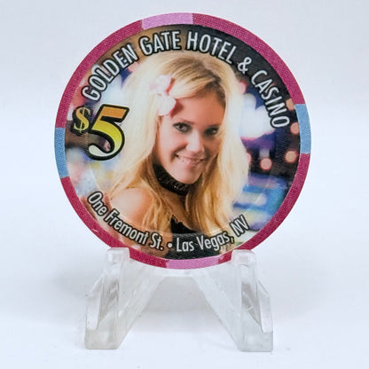 Golden Gate Las Vegas Nevada 2011 'Brandy' Series 5 LE $5 Casino Chip D0346