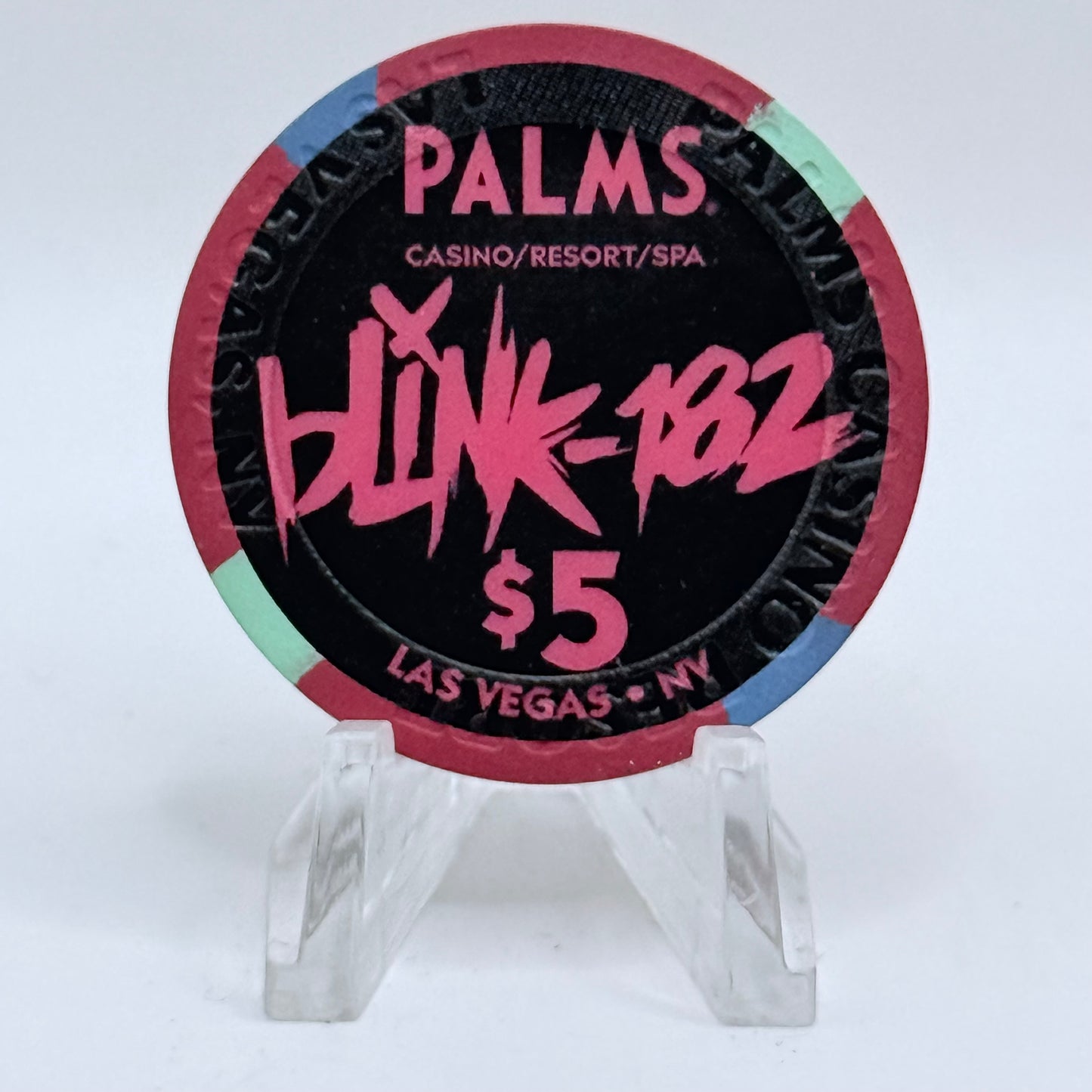 Palms Casino Resort Las Vegas Nevada 2018 "Blink-182" $5 Chip