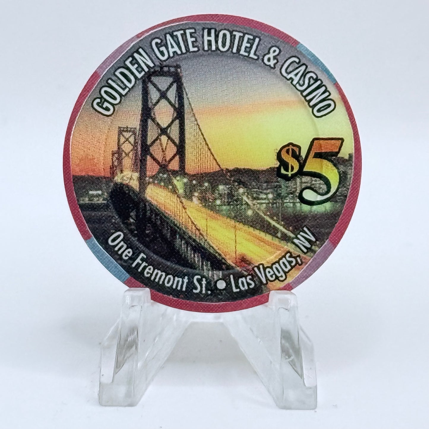 Golden Gate Las Vegas Nevada 2003 $5 Casino Chip E3407
