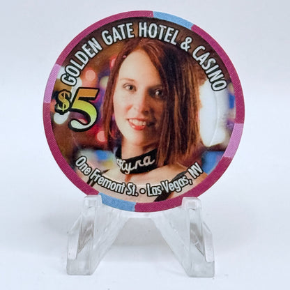 Golden Gate Las Vegas Nevada 2012 'Kyra' Series 5 LE $5 Casino Chip D0551