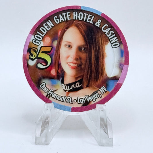 Golden Gate Las Vegas Nevada 2012 'Kyra' Series 5 LE $5 Casino Chip D0551