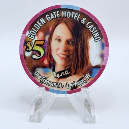 Golden Gate Las Vegas Nevada 2012 'Kyra' Series 5 LE $5 Casino Chip D0551