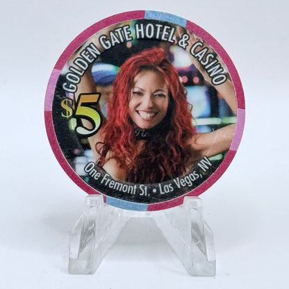 Golden Gate Las Vegas Nevada 2011 'Tina' Series 5 LE $5 Casino Chip D0288