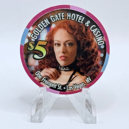 Golden Gate Las Vegas Nevada 2011 'Inara' Series 5 LE $5 Casino Chip D0378
