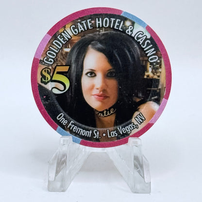 Golden Gate Las Vegas Nevada 2011 'Katie' Series 5 LE $5 Casino Chip D0347