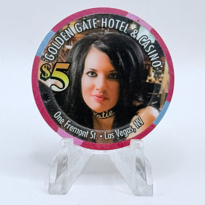 Golden Gate Las Vegas Nevada 2011 'Katie' Series 5 LE $5 Casino Chip D0347