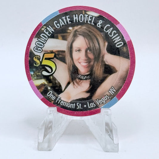 Golden Gate Las Vegas Nevada 2012 'Mary' Series 5 LE $5 Casino Chip D0806