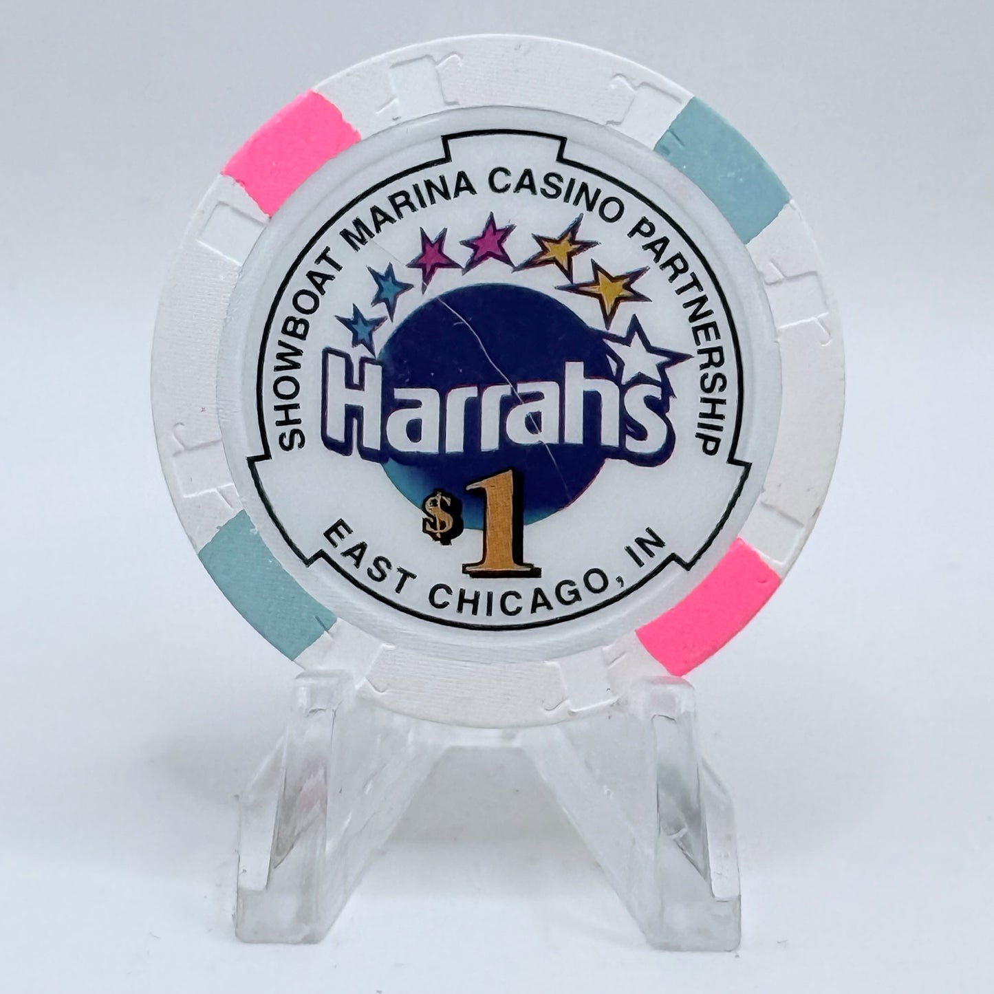 Harrah's Showboat Marina East Chicago Indiana $1 Casino Chip