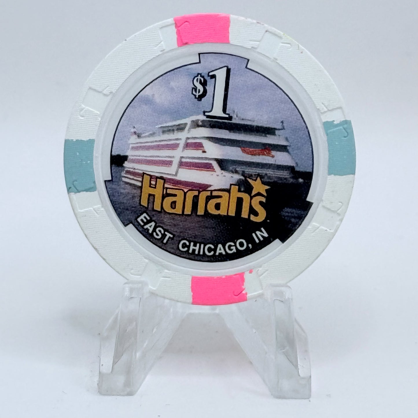 Harrah's Showboat Marina East Chicago Indiana $1 Casino Chip