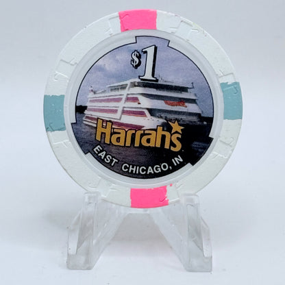 Harrah's Showboat Marina East Chicago Indiana $1 Casino Chip