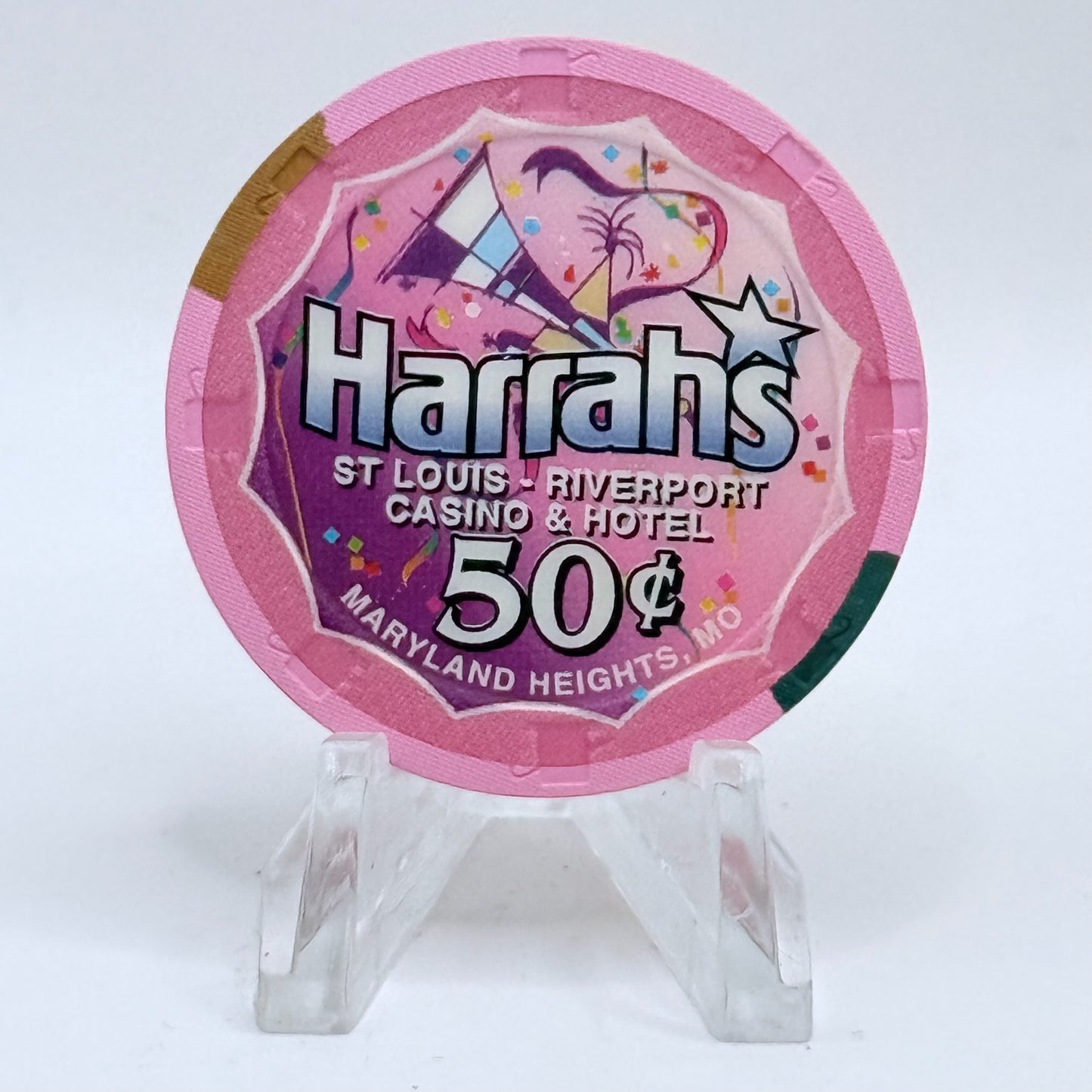 Harrah's Maryland Heights Missouri $0.50 Casino Chip
