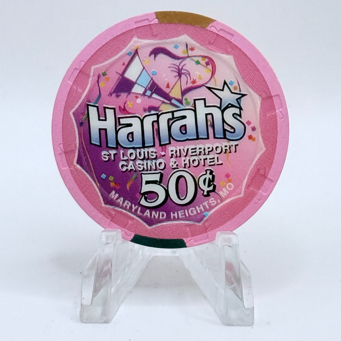 Harrah's Maryland Heights Missouri $0.50 Casino Chip
