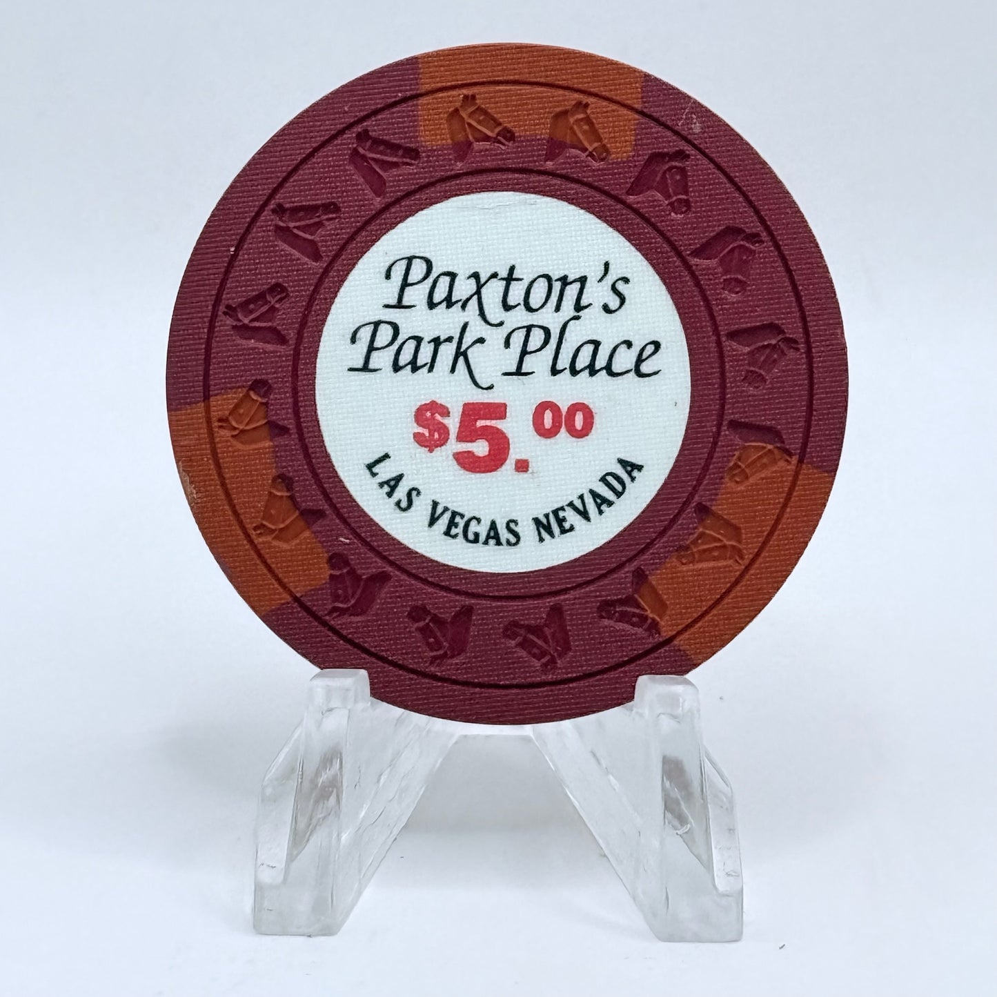 Paxton's Park Place Las Vegas Nevada 1980 $5 Casino Chip N4282