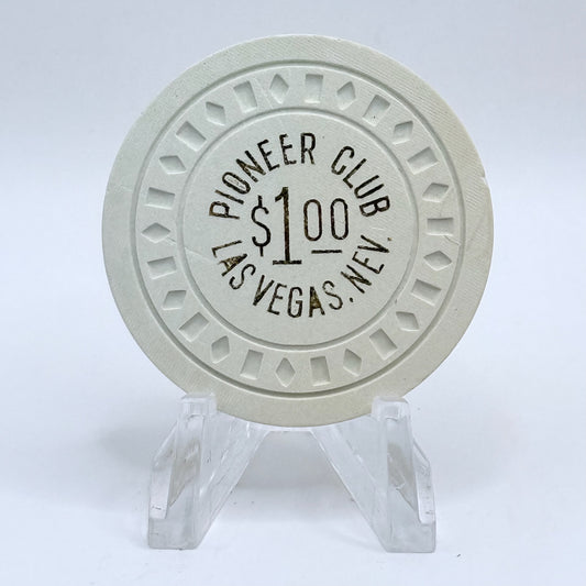 Pioneer Club Las Vegas Nevada 1940s $1 Casino Chip N0841