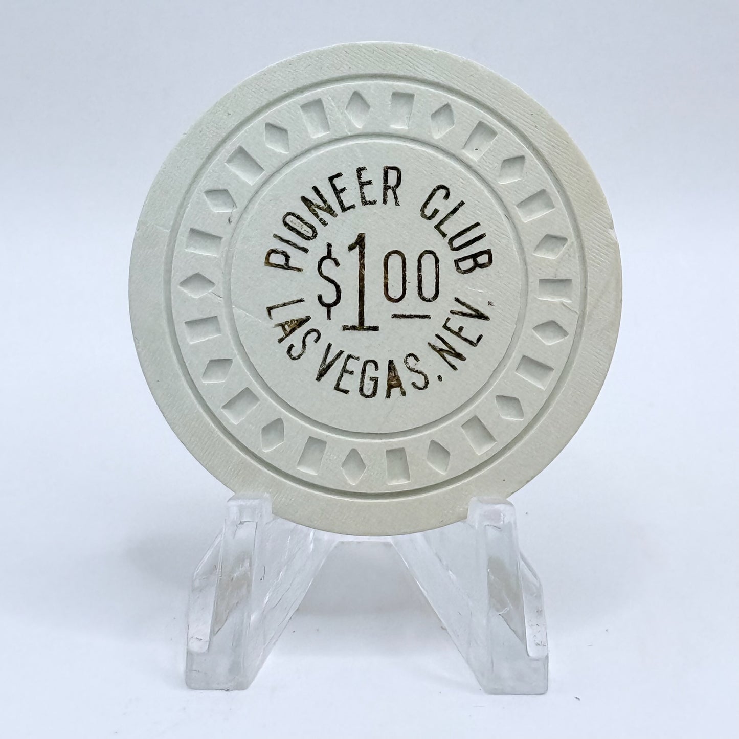 Pioneer Club Las Vegas Nevada 1940s $1 Casino Chip N0841