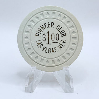 Pioneer Club Las Vegas Nevada 1940s $1 Casino Chip N0841