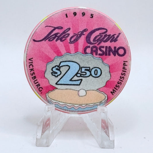 Isle of Capri Vicksburg Mississippi 1995 LE $2.50 Casino Chip