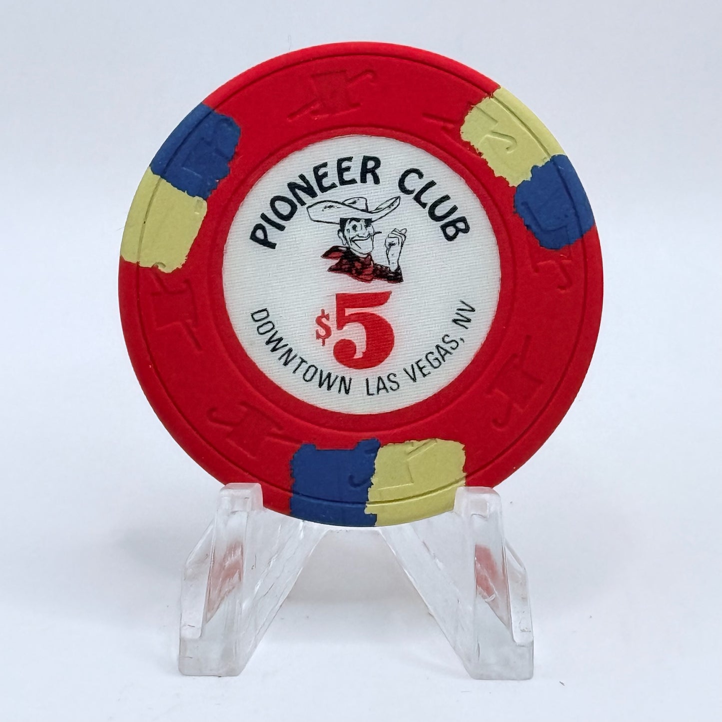 Pioneer Club Downtown Casino Las Vegas Nevada 1984 $5 Casino Chip N2019
