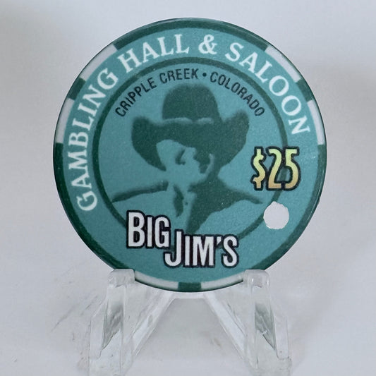 Big Jim's Gambling Hall & Saloon Cripple Creek Colorado 2011 Series 3 $25 Casino Chip