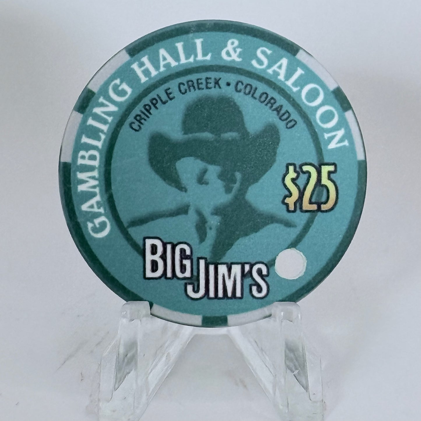 Big Jim's Gambling Hall & Saloon Cripple Creek Colorado 2011 Series 3 $25 Casino Chip